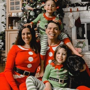 Family matching Christmas pajamas